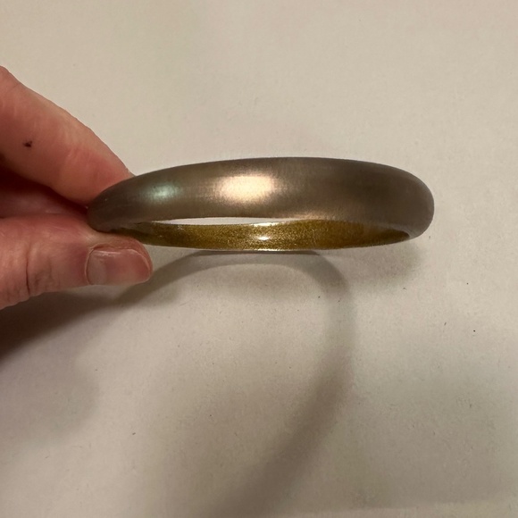 Alexis Bittar Lucite Skinny Bangle Bracelet 🤎Golden Brown🤎 - Picture 3 of 5